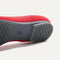 Close up of the outsole of The Lounge Loafer in Bombshell Red, shown in a diagonal view. 