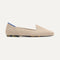 The Lounge Loafer in Cream shown from the side.