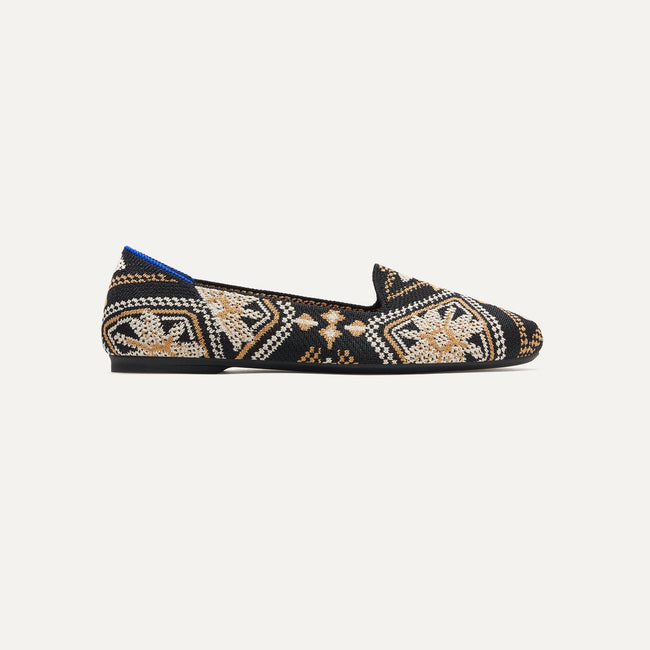 The Lounge Loafer in Dark Boho shown from the side.