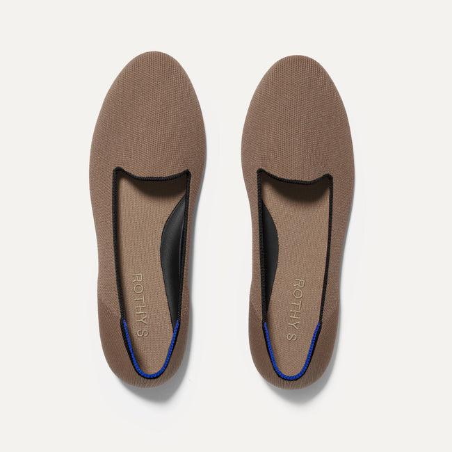 The Lounge Loafer in Sparrow shown from the top.