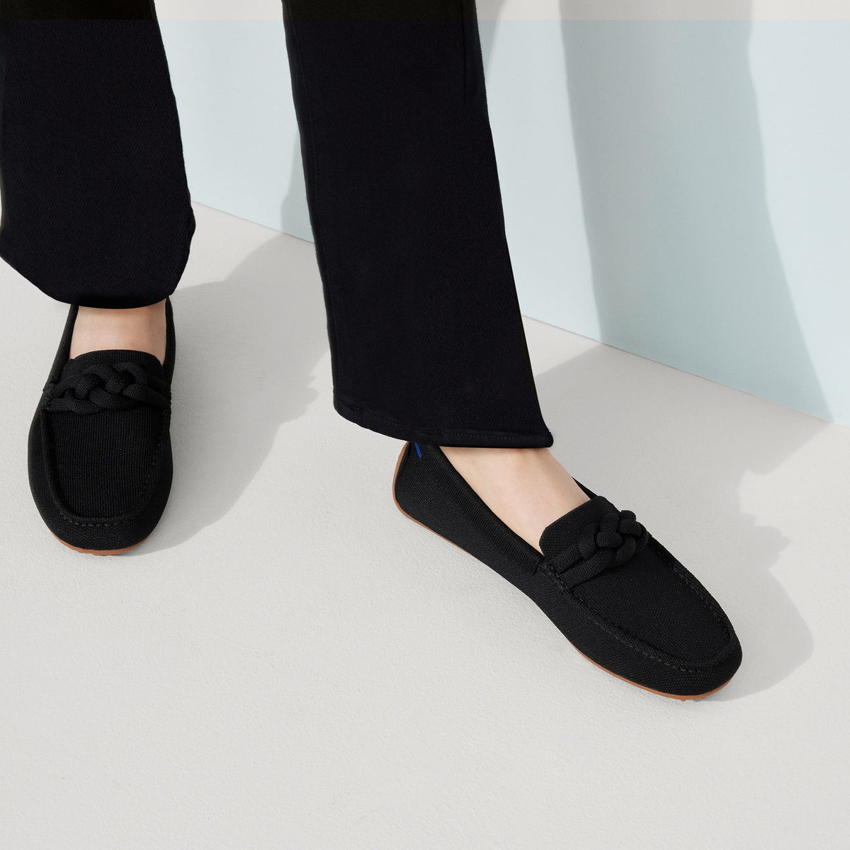 The Braid Driver in Black | Women's Driving Loafers | Rothy's