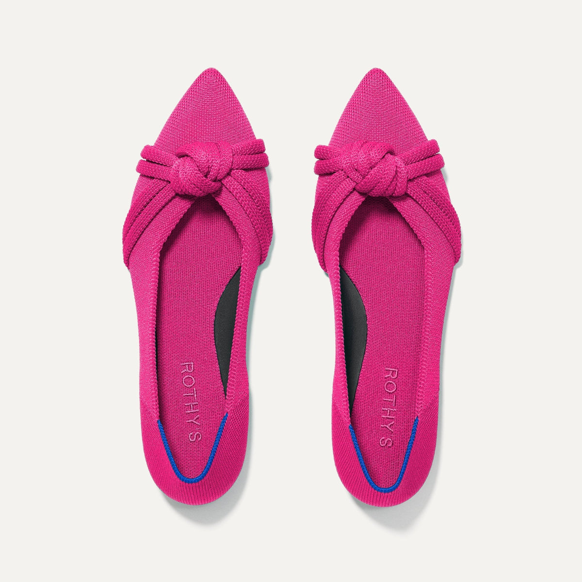 Knot Pointed Toe Flat in Starfish Pink | Rothy's