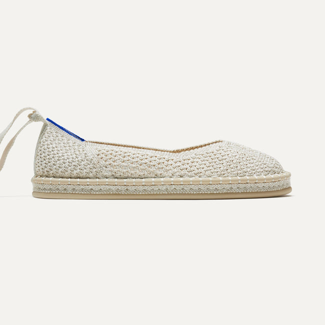The Espadrille in Diamond Metallic, shown from the side. 