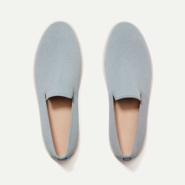 The Ravello Slip On Sneaker in Coastal Blue shown from the top. 
