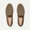 The Ravello Slip On Sneaker in portobello Brown shown from the top. 
