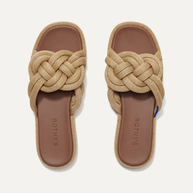 The Summer Sandal in Golden Sun shown from the top.