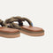 Close up of the heel of The Summer Sandal in Safari. 