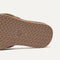 Close up of the outsole of The Summer Sandal in Safari. 