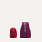 The Universal Pouch Set in Cranberry Plum shown from the side.