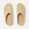 The Casual Clog in Pelican Raffia-Knit shown from the top. 