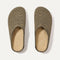 The Casual Clog in Toffee Raffia-Knit shown from the top. 