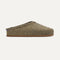 The Casual Clog in Toffee Raffia-Knit shown from the side. 
