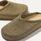 The toe and vamp of The Casual Clog, in diagonal view.
