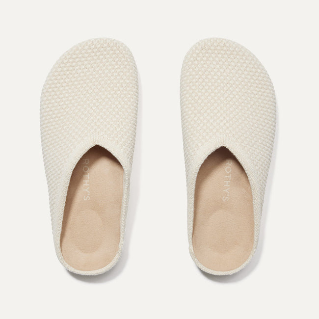 The Hemp Casual Clog in Coconut shown from the top. 