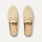 The Double Bit Loafer Mule in Sandstone shown from the top. 