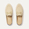 The Double Bit Loafer Mule in Sandstone shown from the top. 