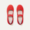 The Kids Mary Jane in Glamour Red shown from the top.