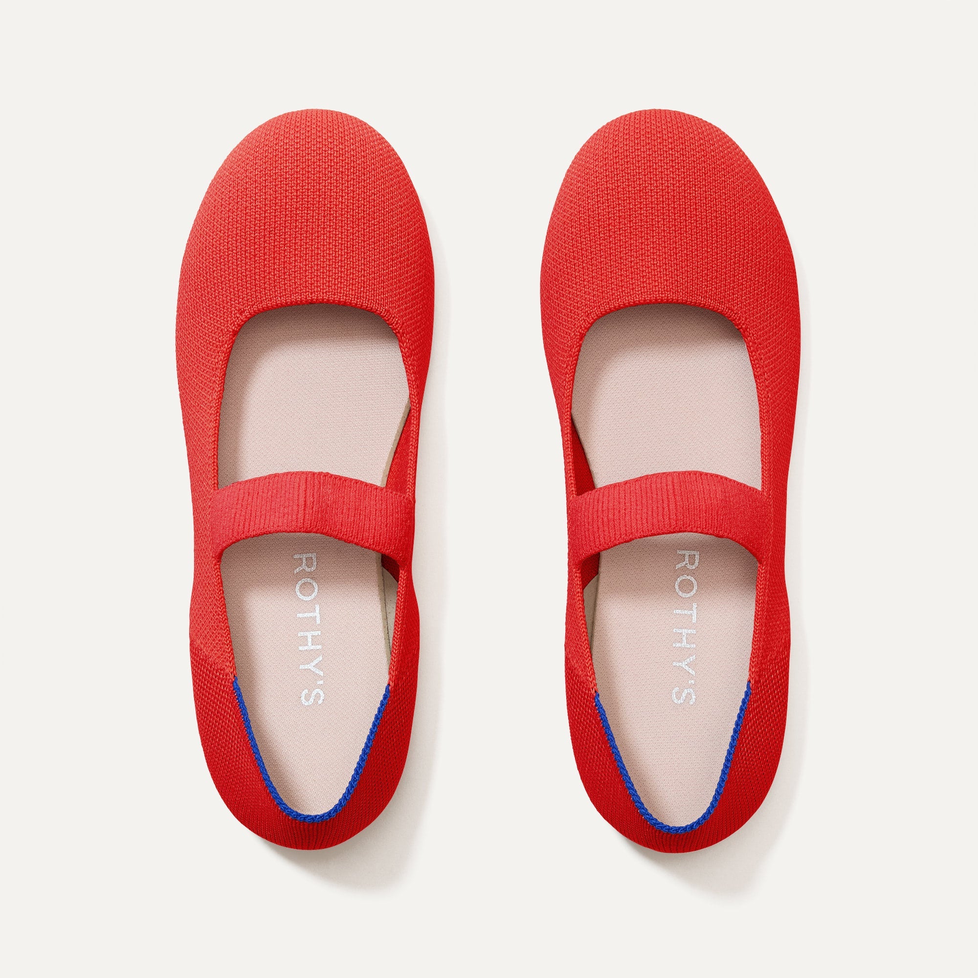 The Kids Mary Jane in Glamour Red shown from the top.