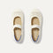 The Kids Mary Jane in White Open-Knit shown from the top.