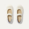 The Kids Mary Jane in White Open-Knit shown from the top.