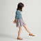 Alternate view of model wearing The Kids Mary Jane in Tawny Twig.