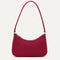 PDP |The Mini Shoulder Bag in Cranberry shown from the front.
