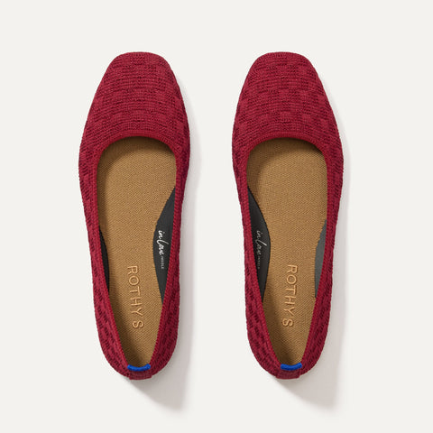 The Max Square in Ruby Women's Flats Rothy's