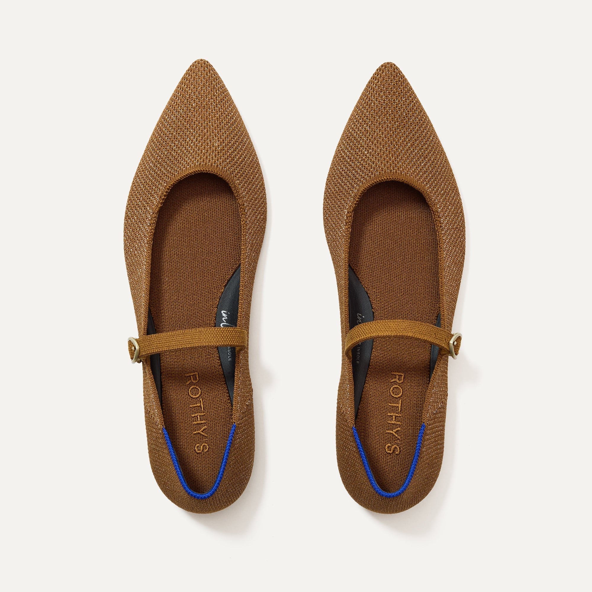 rockstud mary jane pointed toe flat
