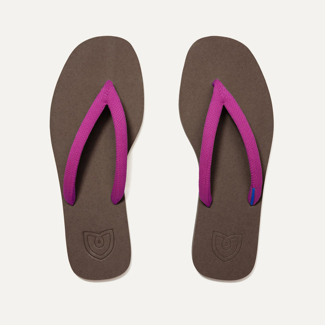 A pair of The Flip Flops in Daiquiri shown from the top view.