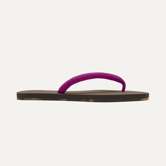 The Flip Flop in Daiquiri shown from a side view showing the outsole.