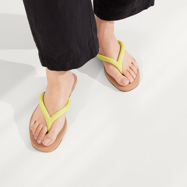 The Flip Flop in Margarita shown on-model at an angle.