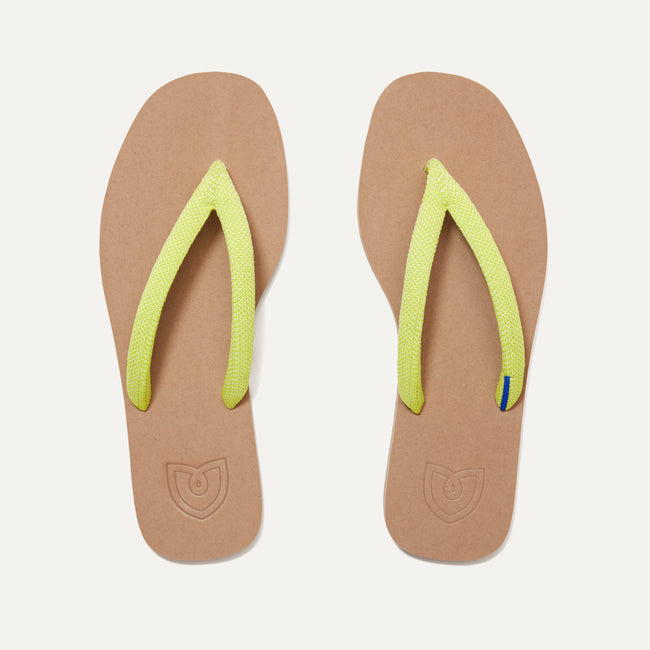 A pair of The Flip Flops in Margarita shown from the top view.