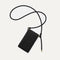 The Phone Crossbody in Black Sand shown from above.