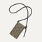 The Phone Crossbody's back in Polar Zig Zag shown from above.