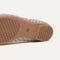 The sole of The Max Square Mary Jane in Dusty Lilac Basketweave shown in diagonal view.