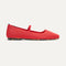 The Max Square Mary Jane in Red Hot shown from the side.