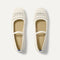 The Max Square Mary Jane in Sandy Crochet shown from the top.