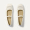 The Max Square Mary Jane in Sandy Crochet shown from the top.
