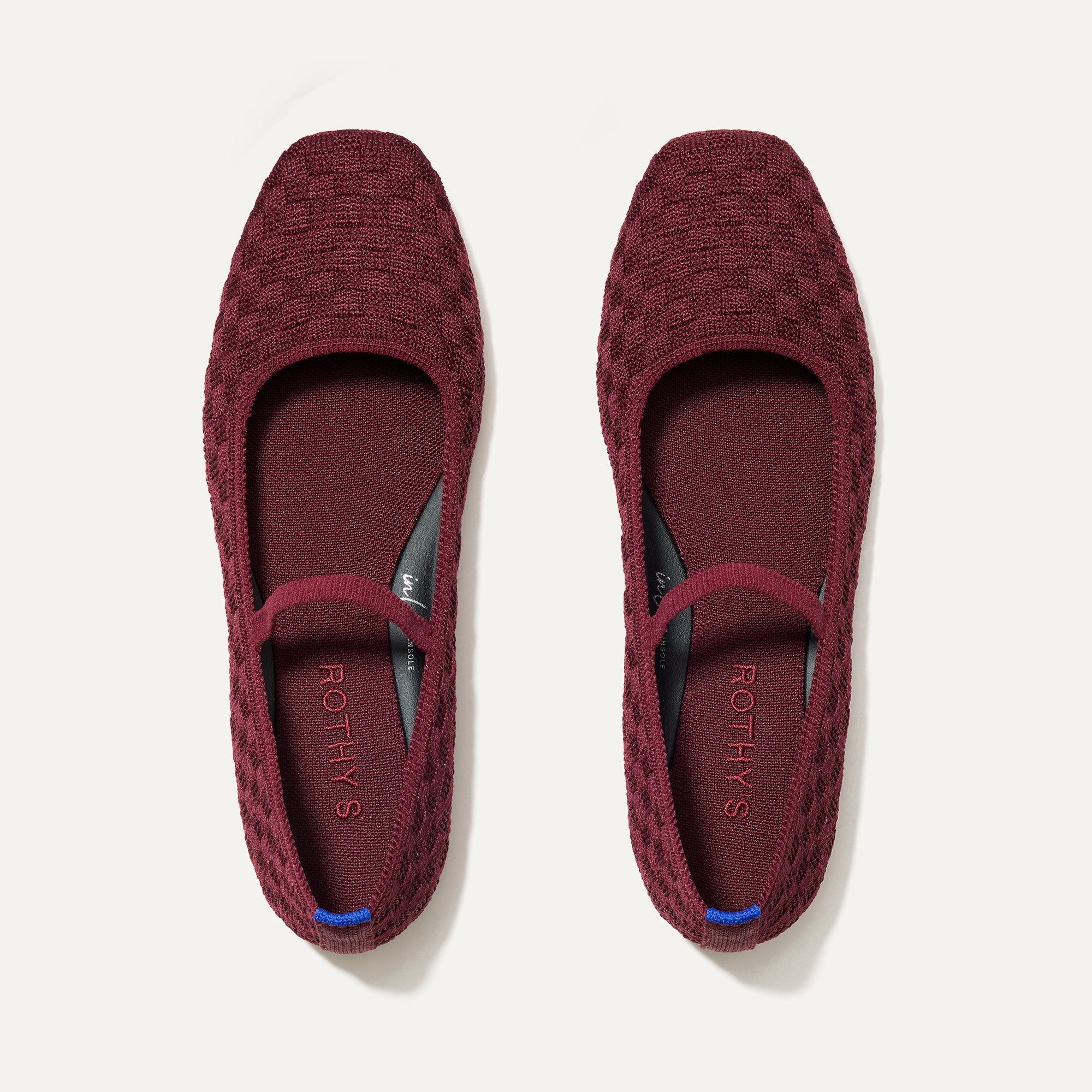 The Max Square Mary Jane in Wine Red | Rothy's