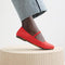 hover | Model wearing The Max Square Mary Jane in Red Hot.