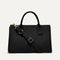 PDP |The Classic Handbag in Black shown from the front. 