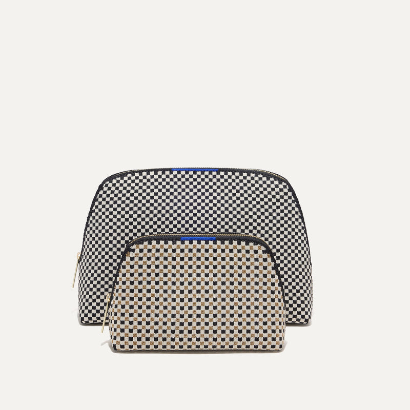 The Vanity Set in Black and White Micro Check Rothy's