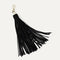 PDP |The Tassel Clip in Black shown from the front. 