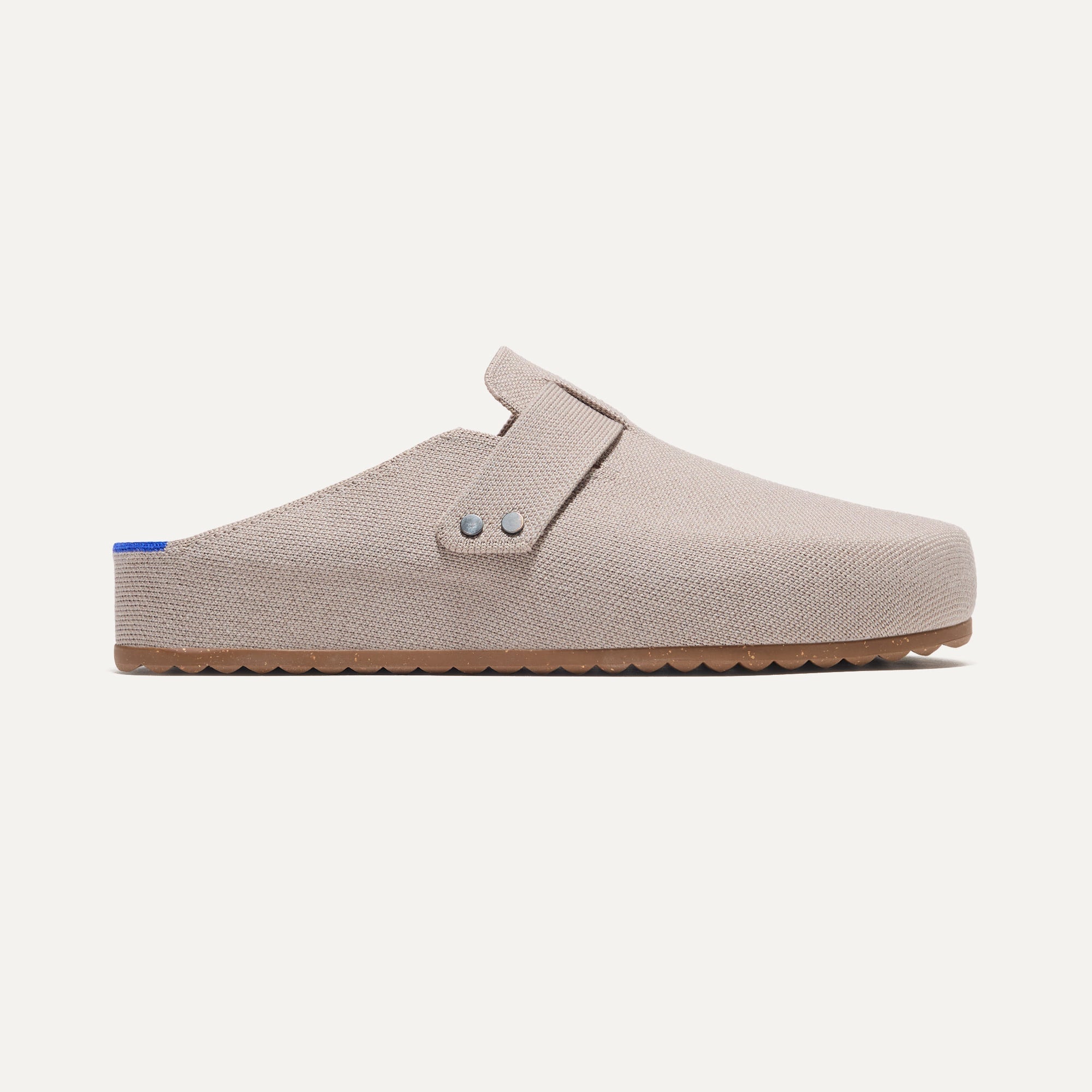side | The Men's Clog in Dove shown from the side. 