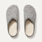 The Cozy Clog in Cookies and Cream Bouclé shown from the top. 