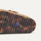 Close up of the outsoles of The Buckle Clog in Wren Bouclé.