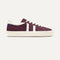 The RS02 Sneaker Burgundy Blitz shown from the side. 