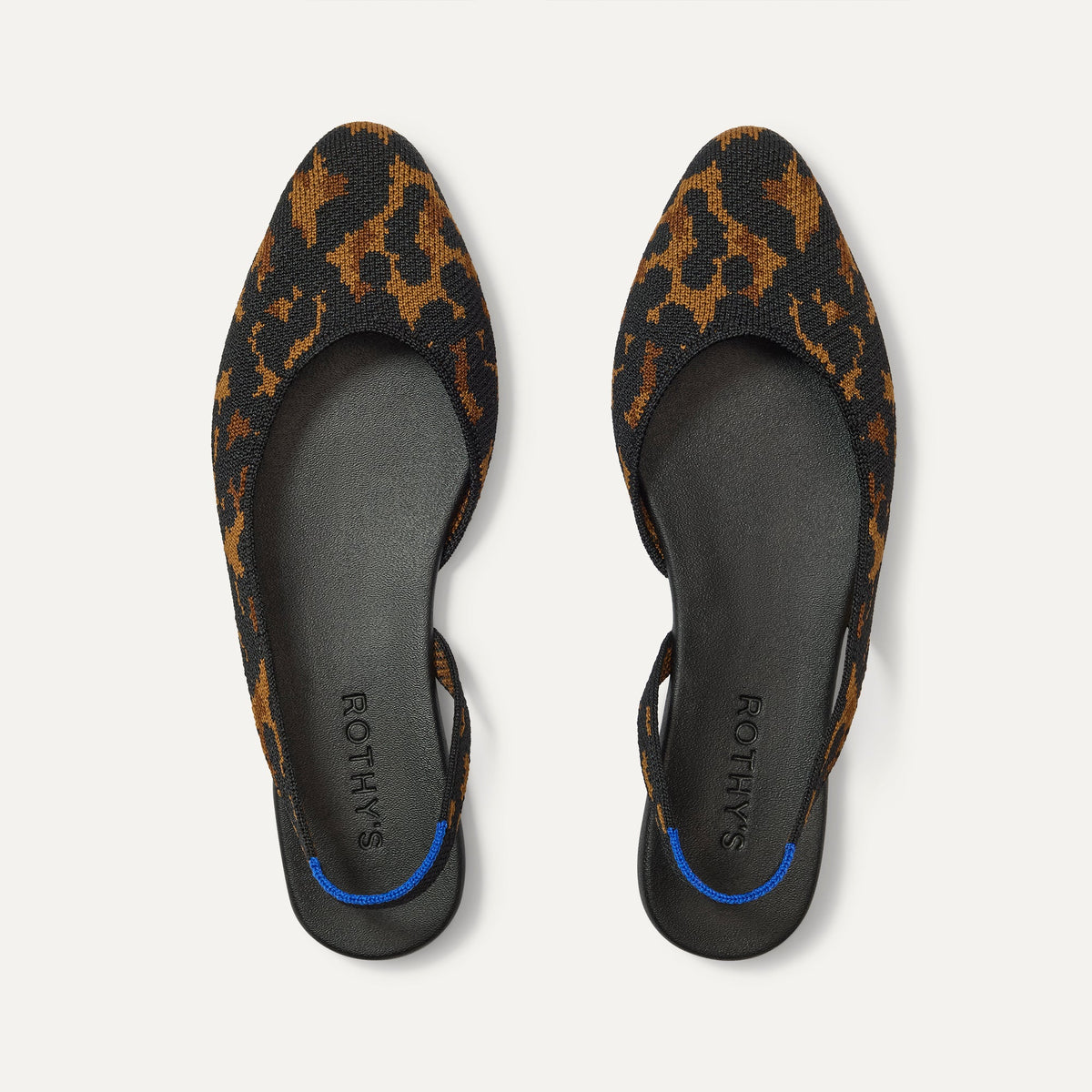 The Almond Slingback in Brown Torte shown from the top.
