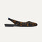 Side view of The Almond Slingback in Brown Torte.
