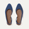 The Almond Slingback in Deep Sea Mesh shown from the top.